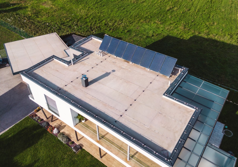 What type of roofing is best for flat roofs?